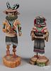 Two Hopi carved and painted Kachina figures