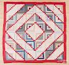 Log cabin courthouse steps quilt