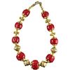 VERY LARGE 18K CORAL NECKLACE