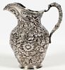 Stieff Victorian Hand Chased Sterling Pitcher