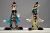 Murano Glass Clowns