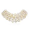 Christopher Walling Cultured Baroque Pearl and Diamond Choker Necklace