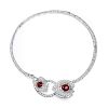 Cartier Art Deco Convertible Burmese Ruby and Diamond Necklace, Brooch set*