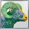 Andy Warhol "Bighorn Ram" Screenprint in Colors