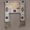 Sioux Beaded Hide Saddle Blanket