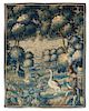 * A Flemish Wool Verdure Tapestry 7 feet x 5 feet 9 inches.