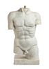 A Continental Marble Torso Height 25 inches.