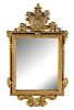 A Continental Giltwood Mirror Height 49 1/2 x width 28 inches.