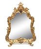A Louis XV Style Gilt Metal Dressing Mirror Height 20 1/4 inches.