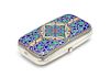 * A Russian Enameled Silver Cigarette Case, Maria Adler, Moscow, Late 19th Century, the lid having a polychrome enamel centra