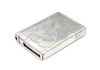 * A Russian Silver Cigarette Case, Mark of Ivan Petrovich Speshnev, Moscow, Late 19th Century, the lid worked to show floral 