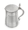 * A Russian Silver Tankard, Mark of Pavel Sazikov with Imperial Warrant, Assay Mark B.C., St. Petersburg, 1869, the lid and b