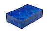 * A Lapis Lazuli Table Casket Width 5 1/2 x depth 3 3/4 inches.