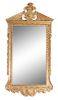 A George II Giltwood Mirror Height 49 x width 26 inches.