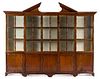 A William IV Mahogany Breakfront Bookcase Height 105 3/4 x width 130 x depth 15 inches.