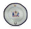 A Chinese Export Armorial Dish Diameter 7 1/2 inches.