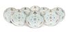 A Set of Eight Chinese Export Porcelain Armorial Plates Diameter 10 5/8 inches.