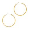 * A Pair of 18 Karat Yellow Gold 'Twisted' Hoop Earrings, Tiffany & Co., 6.60 dwts.