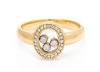 An 18 Karat Yellow Gold and Diamond 'Happy' Ring, Chopard, 4.10 dwts.