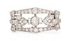A Platinum and Diamond Clip/Brooch, French, 4.10 dwts.