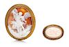 A Collection of Antique Gold and Carved Shell Cameos, 19.20 dwts.