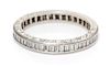* A Platinum and Diamond Eternity Band, 2.20 dwts.