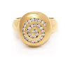 A Yellow Gold and Diamond Ring 14.90 dwts.