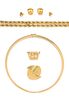 * A Collection of Yellow Gold Jewelry, 55.35 dwts.
