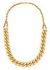 * A Yellow Gold Collar Necklace, 81.60 dwts.