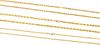 * A Collection of 14 Karat Yellow Gold Rope Chain Necklaces, 25.10 dwts.