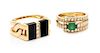 * A Collection of Yellow Gold, Diamond and Gemstone Rings, 11.70 dwts.