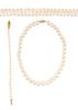 * A Collection of Yellow Gold and Cultured Pearl Jewelry, 86.20 dwts.