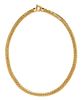 * A 14 Karat Yellow Gold Necklace, Italian, 6.90 dwts.