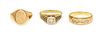 * A Collection of Yellow Gold Rings, 11.50 dwts.