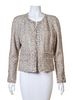 A Chanel Multicolor Boucle Shimmer Jacket, Size 40.