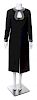 A Pierre Cardin 1960s Black Crepe Dress,