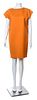 A Bill Blass Orange Wool Jumper, No size.