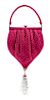 A Judith Leiber Pink Satin Quilted Handbag, 5.5" x 10" x 1"; Handle drop: 3".