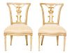 A Set of Michael Taylor Dining Chairs Height 38 1/4 inches.