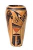 Nampeyo Style Polychrome Vase Height 7 x width 4 inches