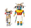 Two Hopi Kachinas Height of larger 11 inches