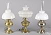 Two brass Rayo lamps