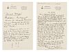 * KIPLING, Rudyard. Autographed letter signed ("Rudyard Kipling"), to Monsieur Guyot, Bateman's, Burwash, Sussex, 30 December
