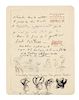* DALI, Salvador (1904-1989). Autograph manuscript signed ("Salvador Dali"), in French, to an unnamed recipient, n.p., n.d.