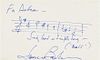 * BERNSTEIN, Leonard (1918-1990). Autograph musical quotation signed ("Leonard Bernstein") and inscribed for Debra. N.d.