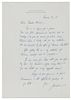 * HEIFETZ, Jascha (1901-1987). Autograph letter signed ("Jascha"), to Theodore Steinway. Beverly Hills, 13 March 1955.