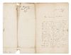 * WAGNER, Richard (1813-1883). Autograph letter signed ("Richard Wagner"), in French, to Mr. Anderson. Zurich, 12 December 18