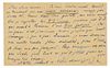* TROTSKY, Leon (1879-1940). Autograph note on correspondence card signed ("LD"), in French, to Frida Kahlo and Diego Rivera.