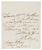 * BABBAGE, Charles (1792-1871). Autograph letter signed ("C. Babbage"), to Mr. Barthow. 6 December 1853.