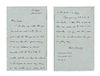 * LINDBERGH, Charles (1902-1974). Autograph letter signed ("Charles A. Lindbergh"), to Martin. Los Angeles, 26 January 1943.